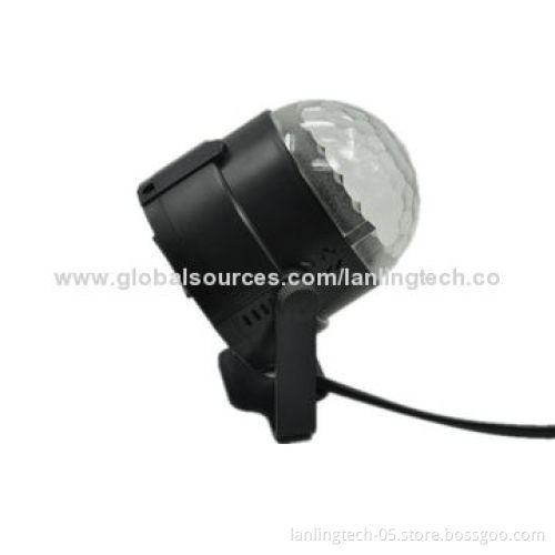 LXG121A 3*1W RGB Auto Sound Indoor Magic LED Crystal Ball Light